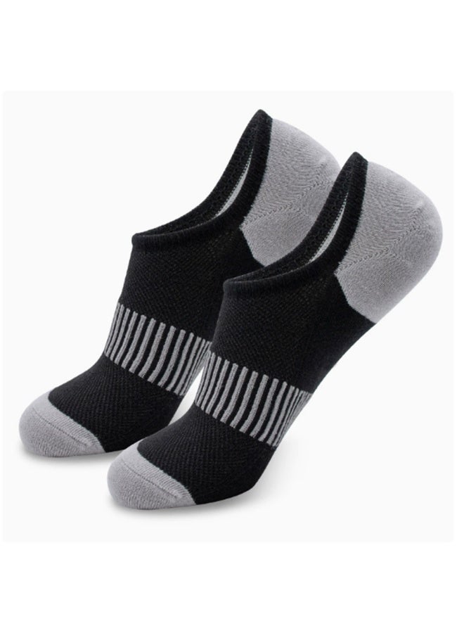 أربع أزواج من جوارب القوارب، مقاس أمريكي 6.5-8 (مقاس واحد يناسب الجميع). ألوان متعددة لإمكانية التبديل بينها. جوارب سيليكون مانعة للانزلاق. - Image 3